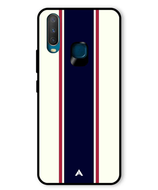Stripe Pattern 10 Metal Back Cover Phone Case for Vivo U10