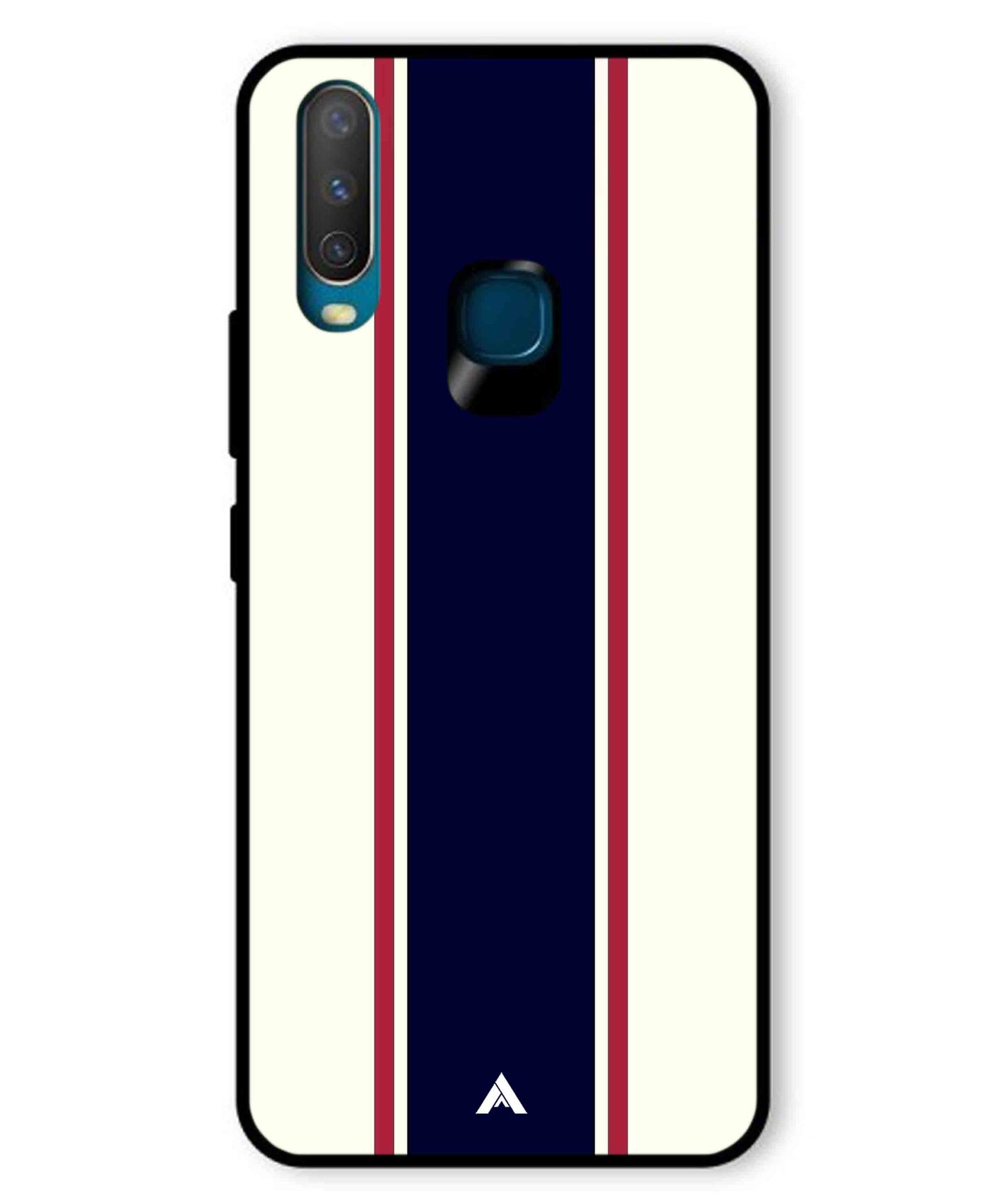 Stripe Pattern 10 Metal Back Cover Phone Case for Vivo Y17