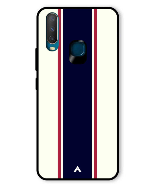 Stripe Pattern 10 Metal Back Cover Phone Case for Vivo Y17