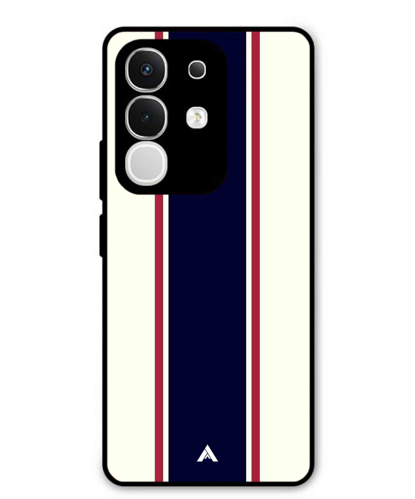 Stripe Pattern 10 Metal Back Cover Phone Case for Vivo Y29 4G