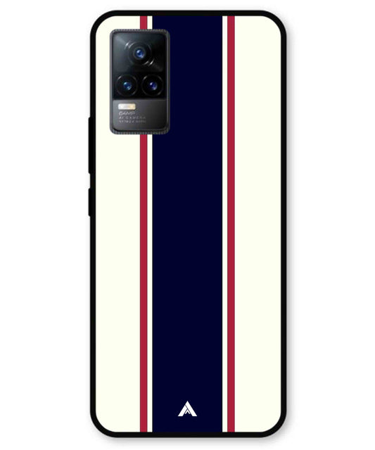 Stripe Pattern 10 Metal Back Cover Phone Case for Vivo Y73