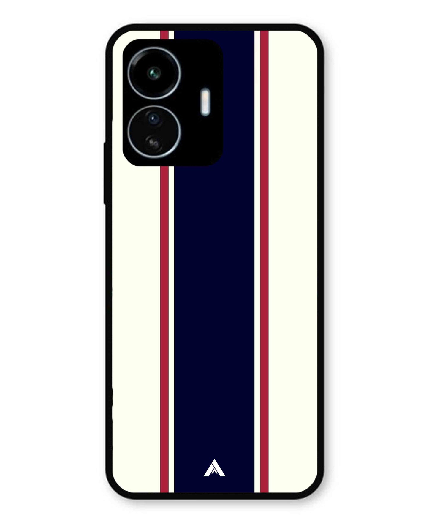 Stripe Pattern 10 Metal Back Cover Phone Case for Vivo Y77