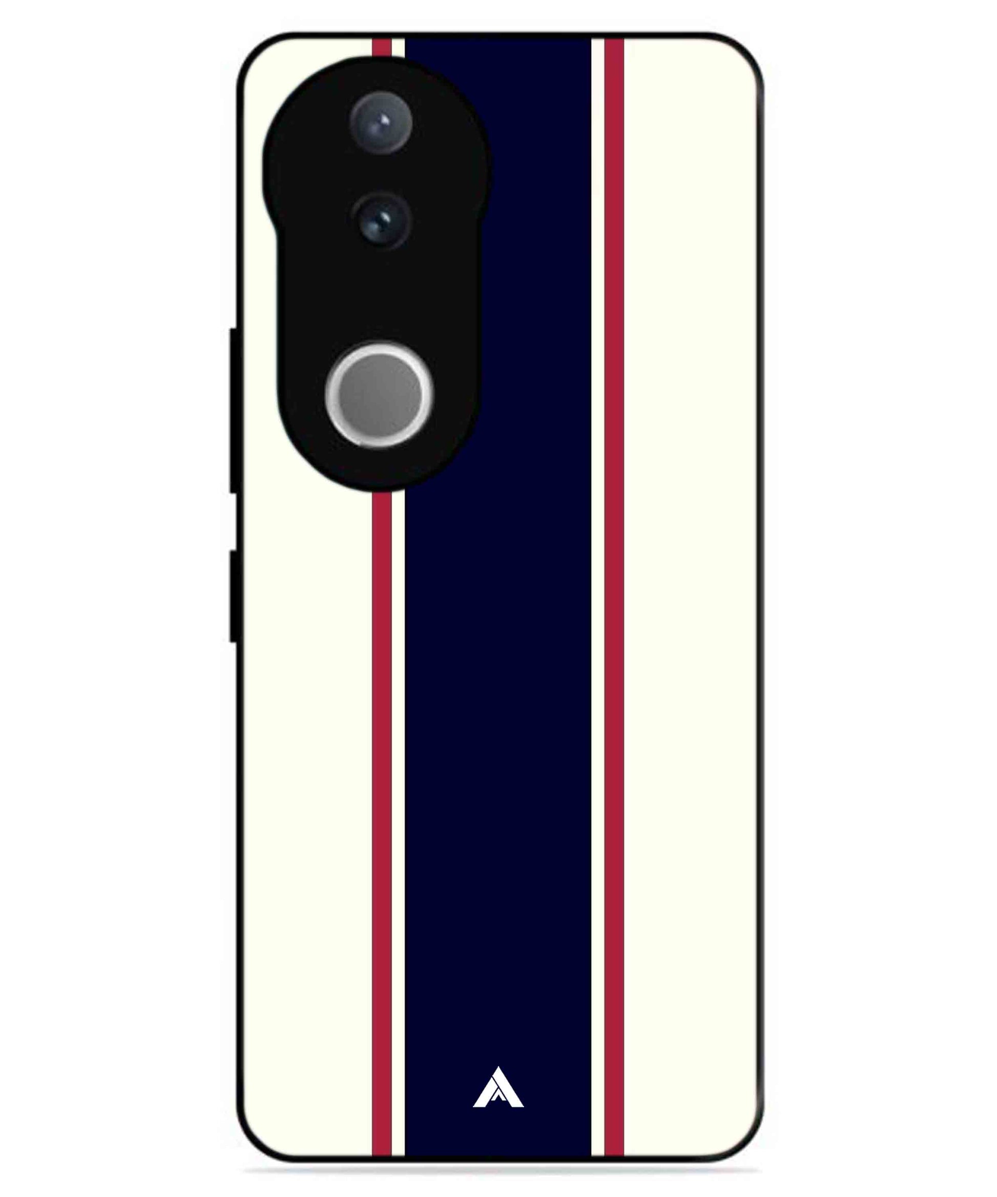 Stripe Pattern 10 Metal Back Cover Phone Case for Vivo v50