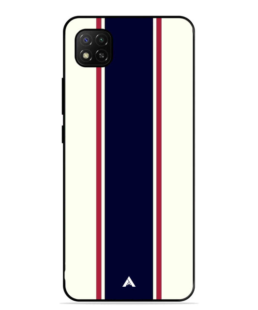 Stripe Pattern 10 Metal Back Cover Phone Case for Xiaomi Redmi 9