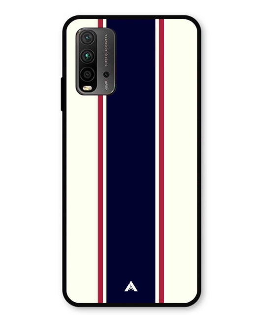 Stripe Pattern 10 Metal Back Cover Phone Case for Xiaomi Redmi 9 Power