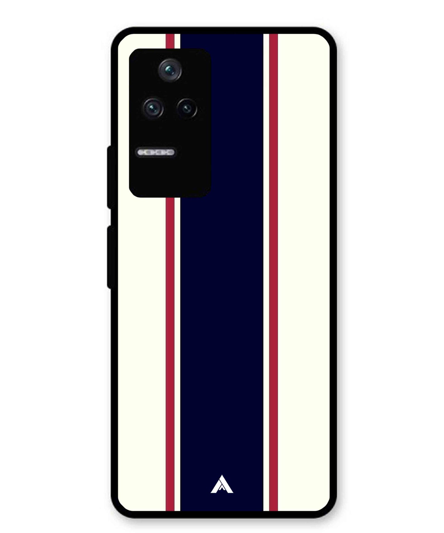 Stripe Pattern 10 Metal Back Cover Phone Case for Xiaomi Redmi K40s