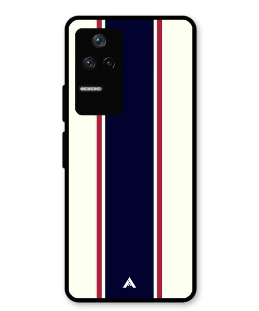 Stripe Pattern 10 Metal Back Cover Phone Case for Xiaomi Redmi K40s