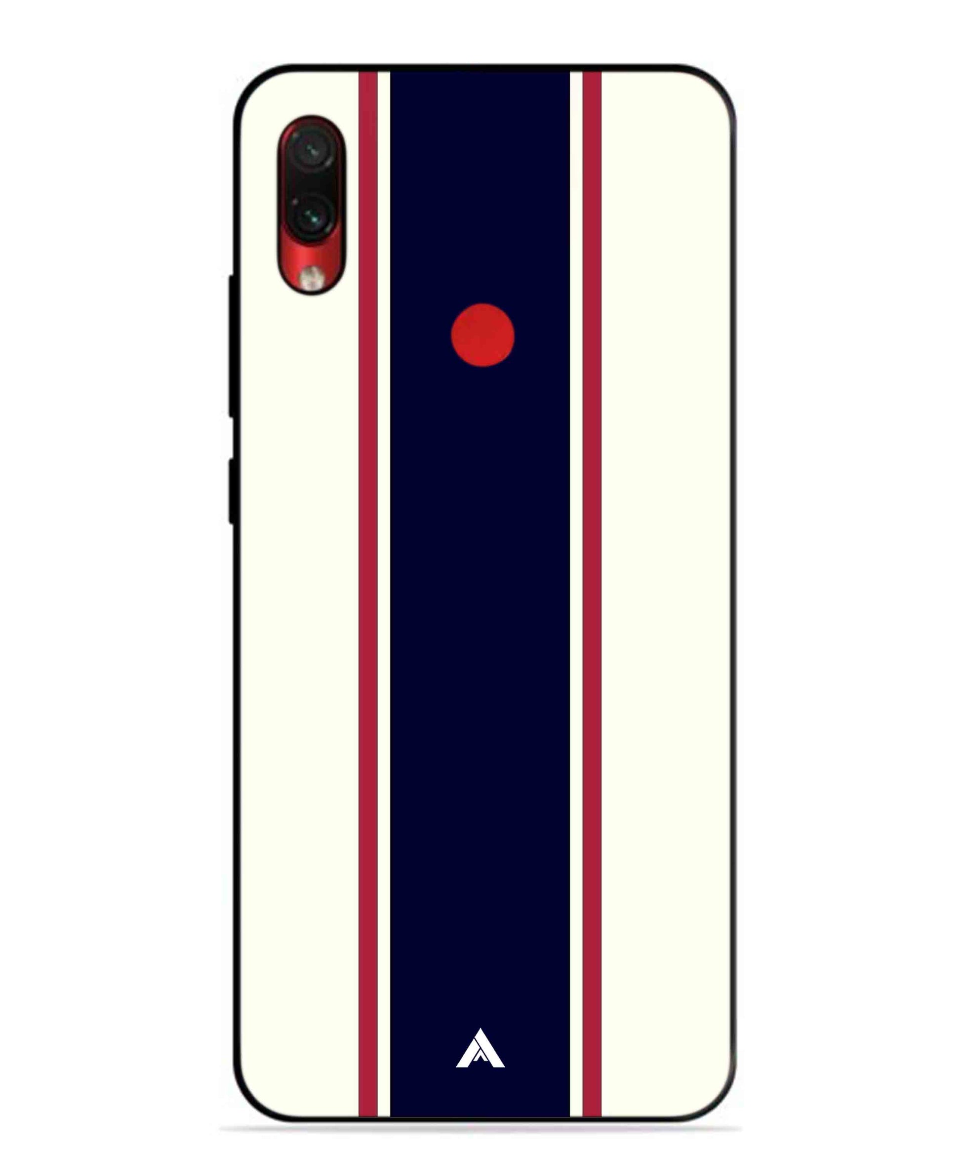 Stripe Pattern 10 Metal Back Cover Phone Case for Xiaomi Redmi Note 7s