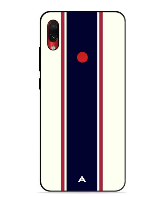 Stripe Pattern 10 Metal Back Cover Phone Case for Xiaomi Redmi Note 7s