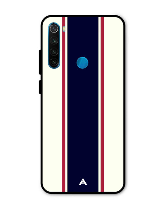 Stripe Pattern 10 Metal Back Cover Phone Case for Xiaomi Redmi Note 8