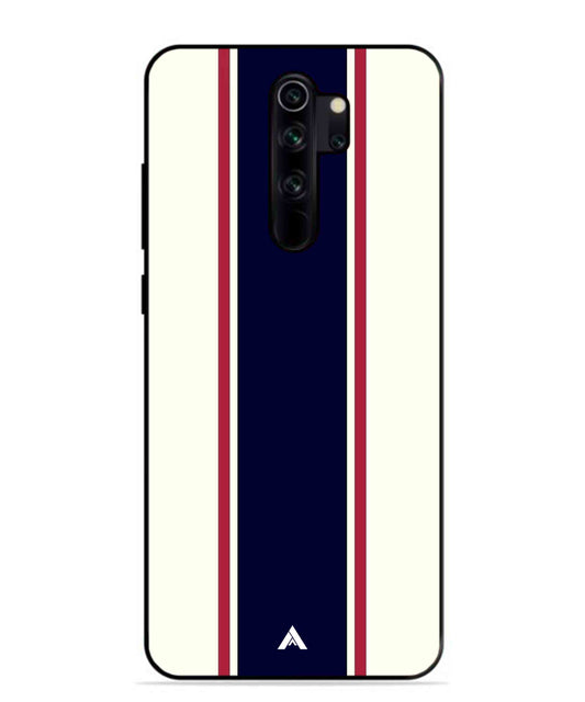 Stripe Pattern 10 Metal Back Cover Phone Case for Xiaomi Redmi Note 8 Pro
