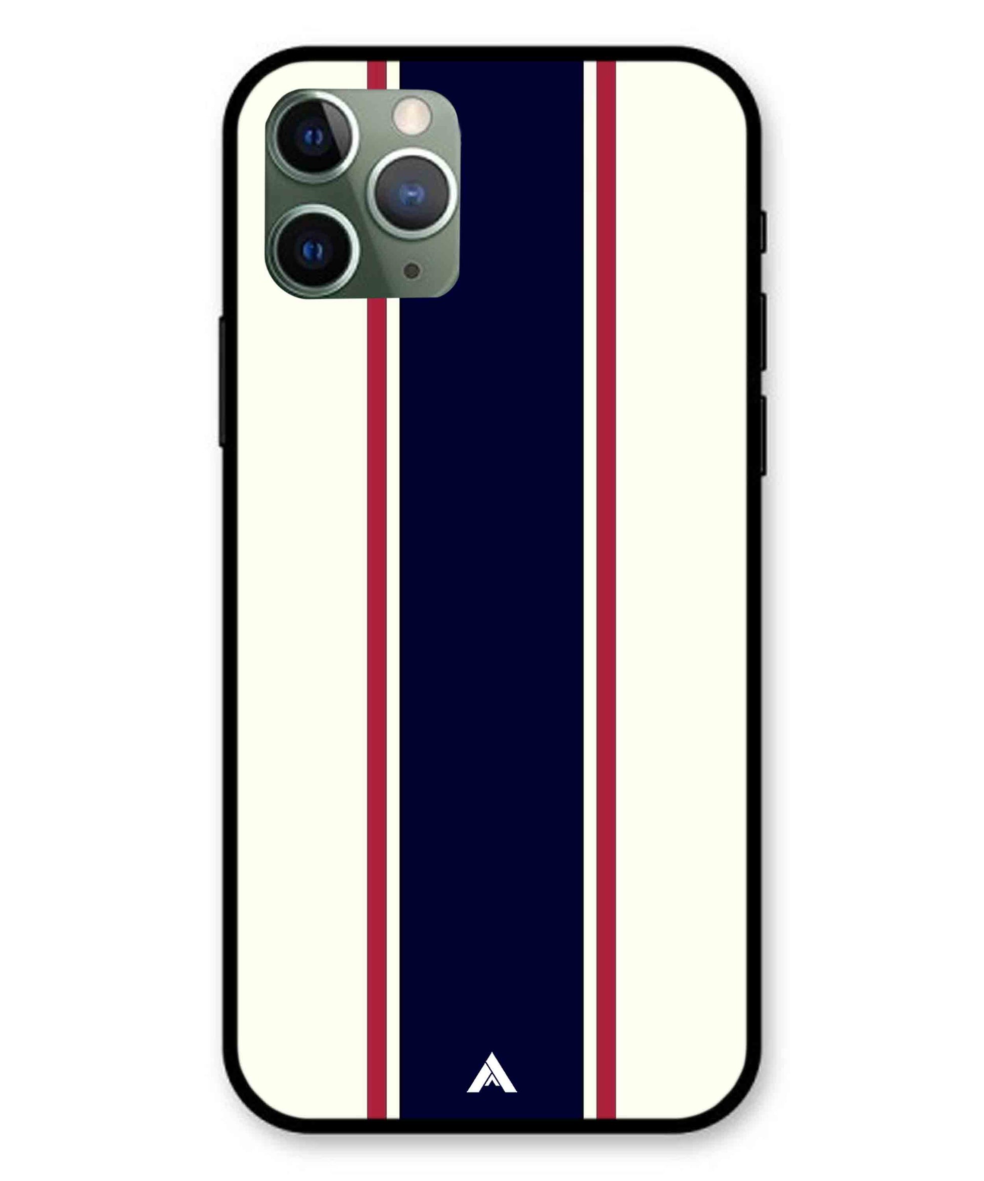 Stripe Pattern 10 Metal Back Cover Phone Case for iPhone 11 Pro