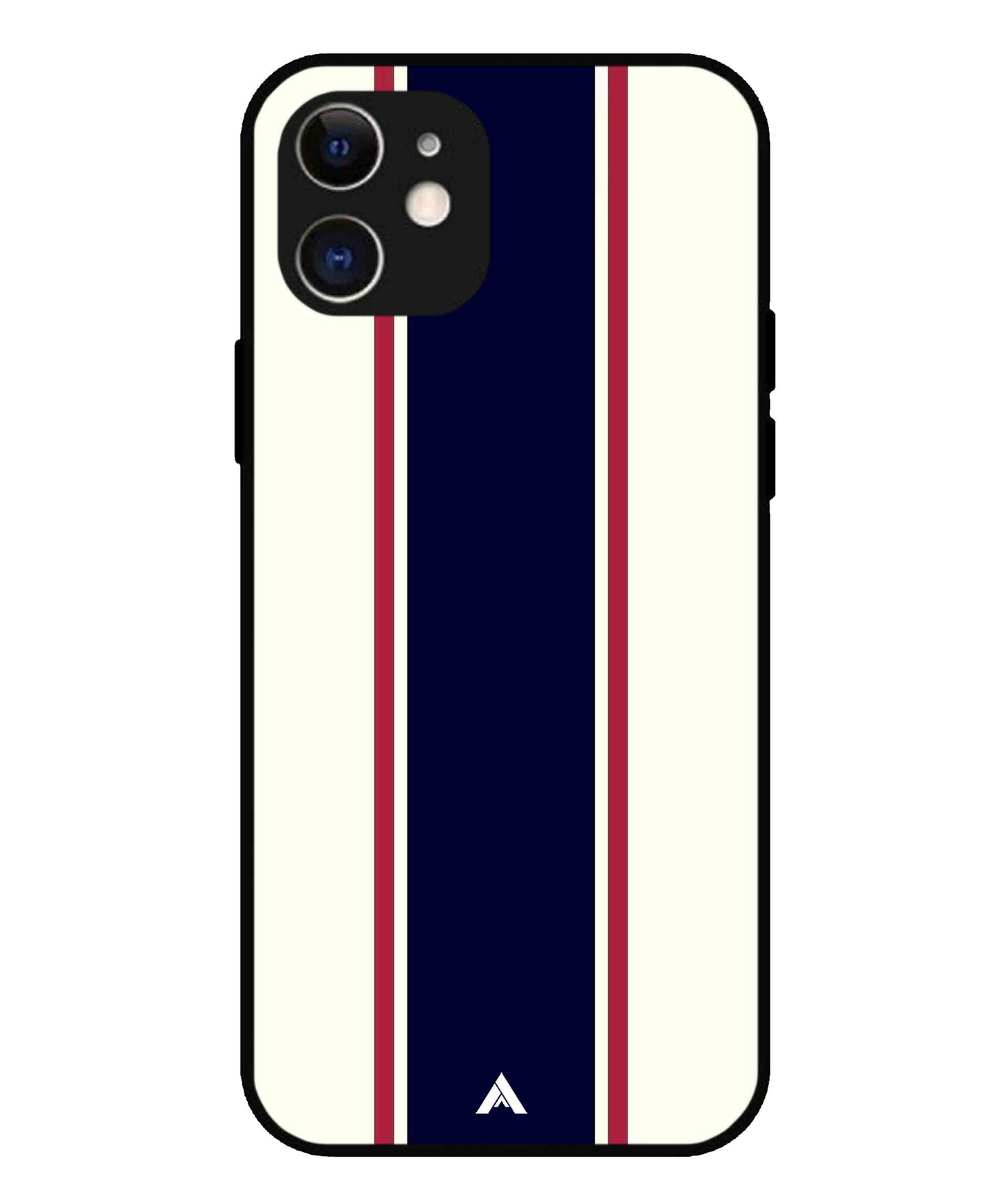 Stripe Pattern 10 Metal Back Cover Phone Case for iPhone 12