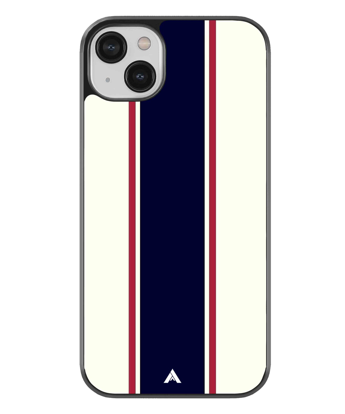 Stripe Pattern 10 Metal Back Cover Phone Case for iPhone 13