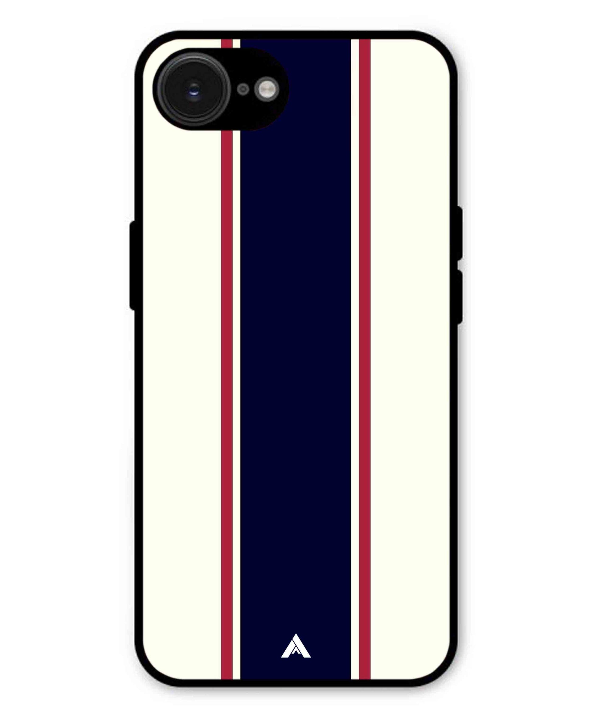 Stripe Pattern 10 Metal Back Cover Phone Case for iPhone 16e