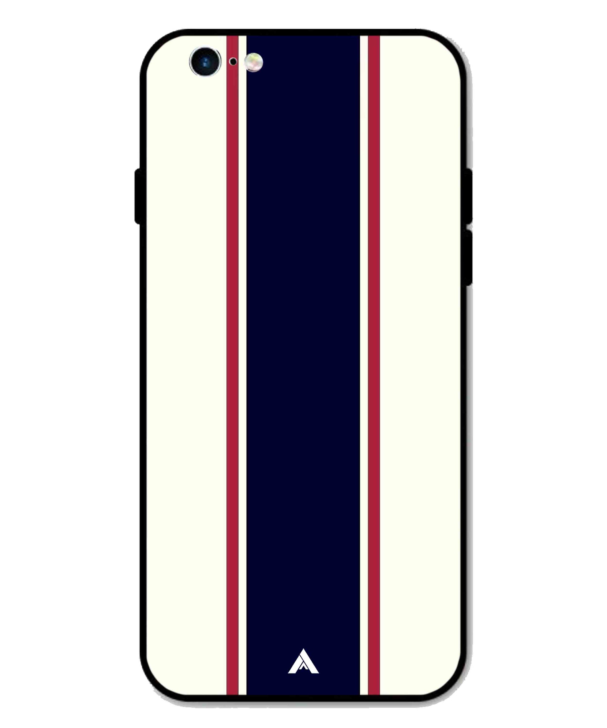 Stripe Pattern 10 Metal Back Cover Phone Case for iPhone 6 Plus