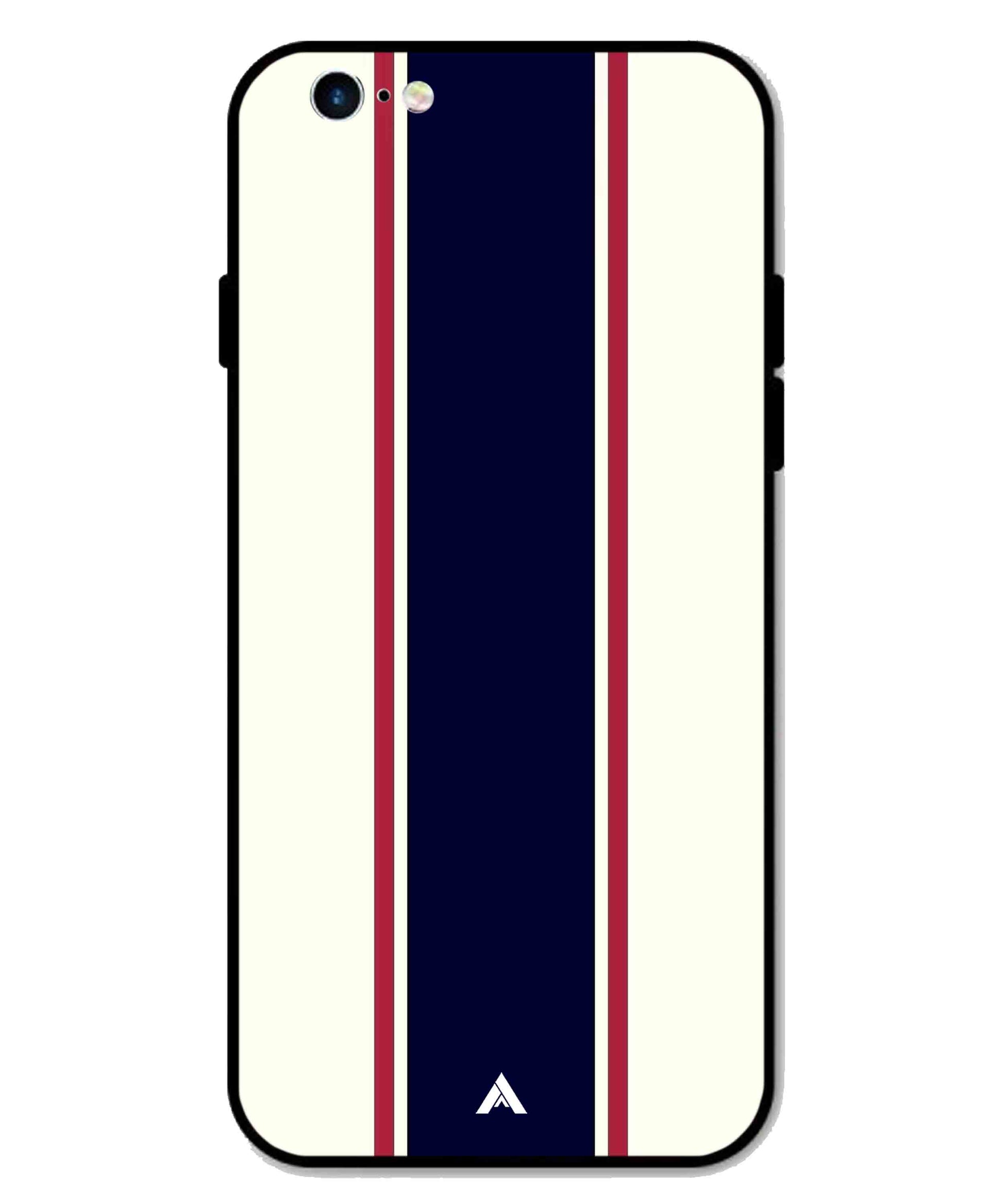 Stripe Pattern 10 Metal Back Cover Phone Case for iPhone 6s