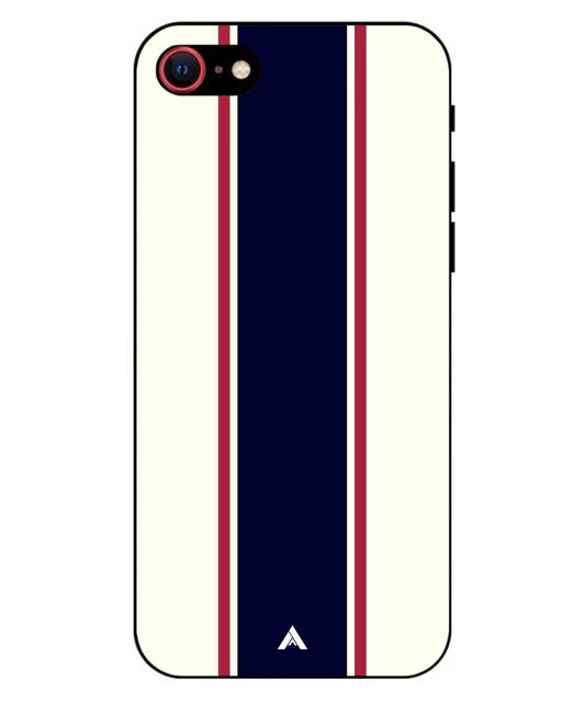 Stripe Pattern 10 Metal Back Cover Phone Case for iPhone 7