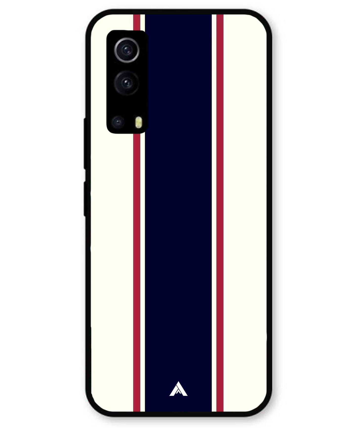Stripe Pattern 10 Metal Back Cover Phone Case for iQOO Z3