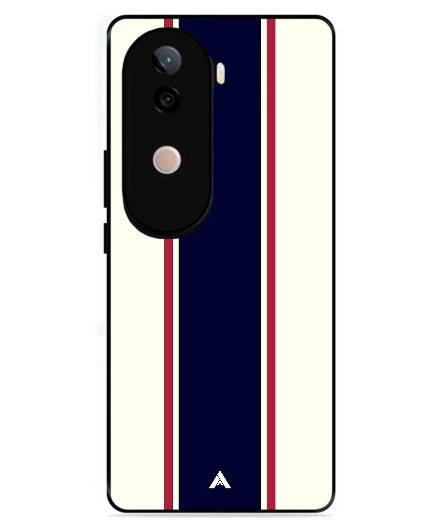 Stripe Pattern 10 Metal Back Cover Phone Case for iQOO Z9s