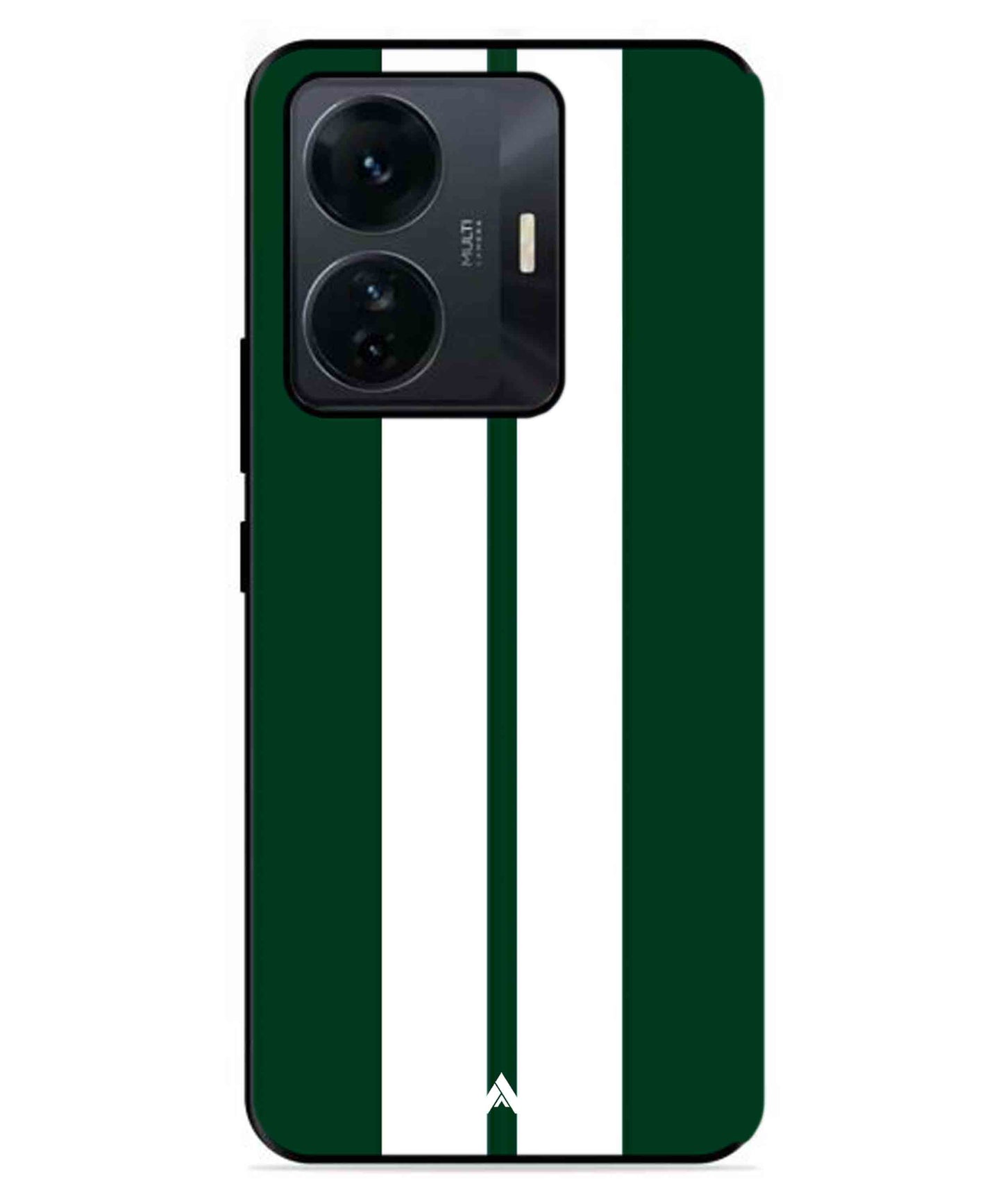 Stripe Pattern 11 Metal Back Cover Phone Case for IQOO Z6 Pro