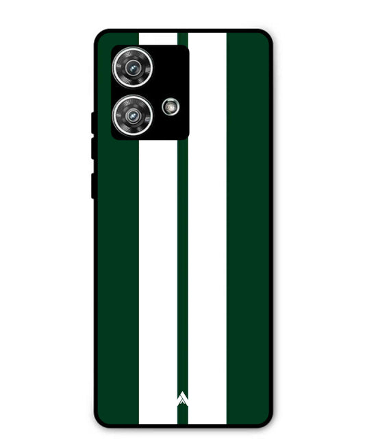 Stripe Pattern 11 Metal Back Cover Phone Case for Moto Edge 40 Neo
