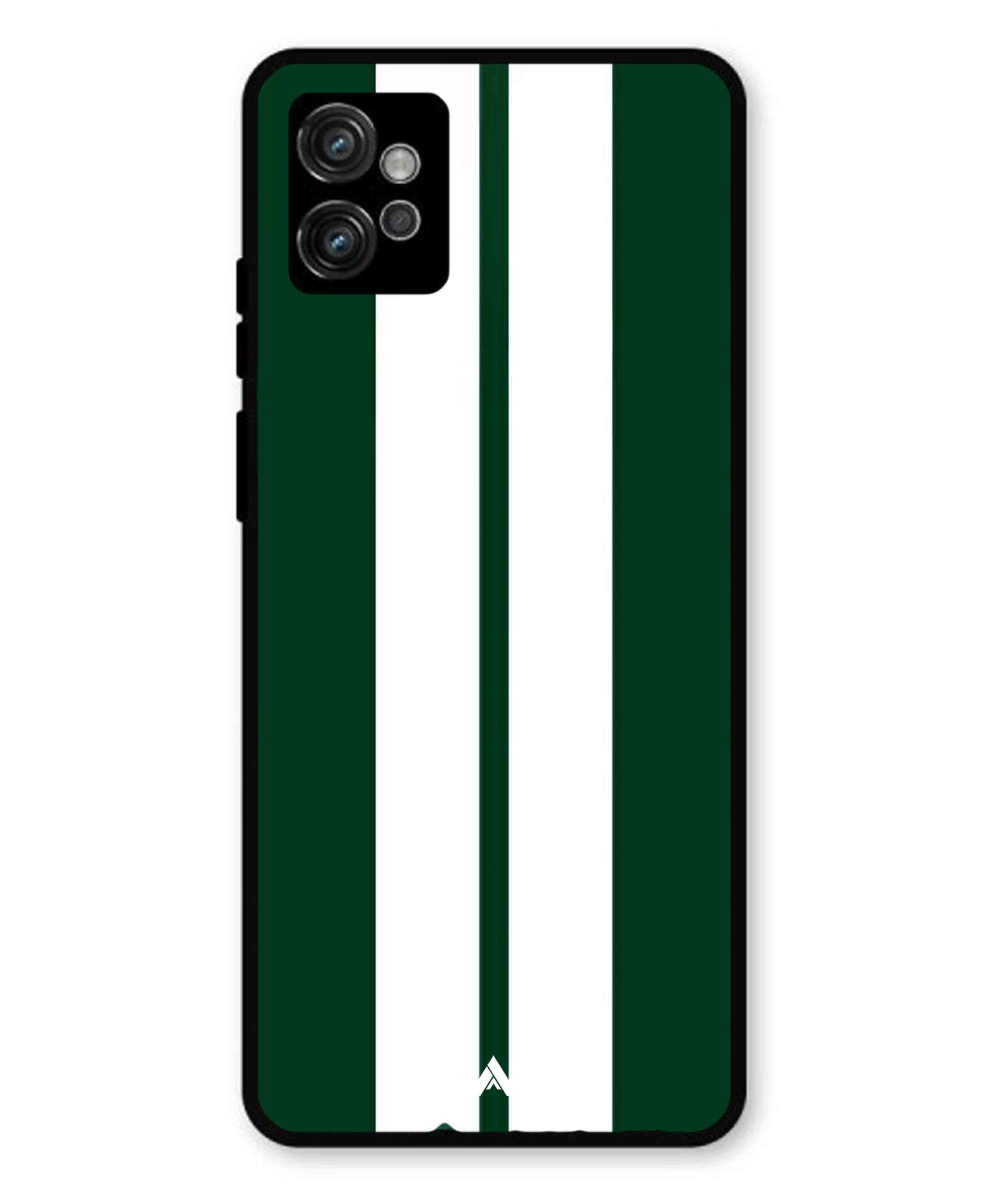 Stripe Pattern 11 Metal Back Cover Phone Case for Moto G32
