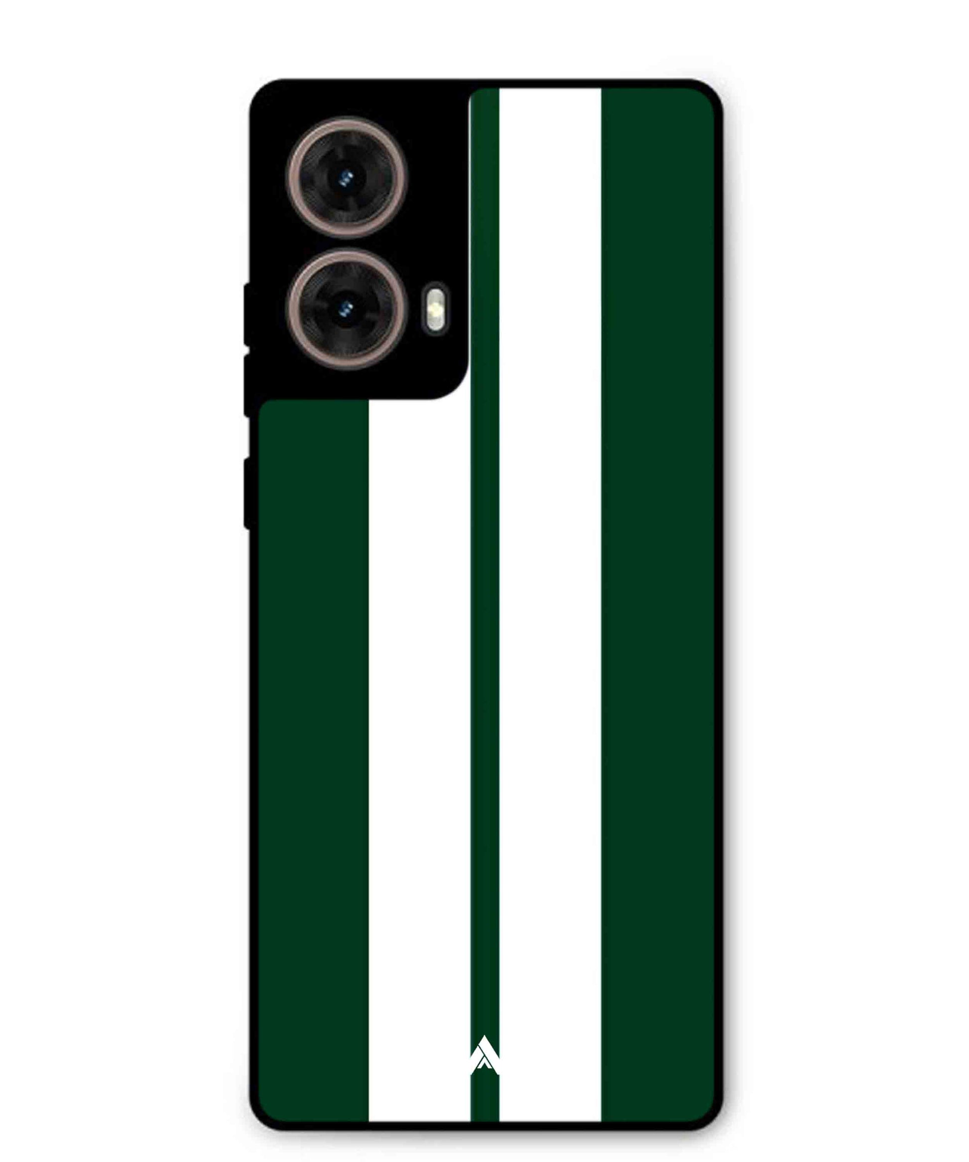 Stripe Pattern 11 Metal Back Cover Phone Case for Moto G85