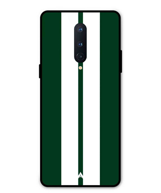 Stripe Pattern 11 Metal Back Cover Phone Case for Oneplus 8