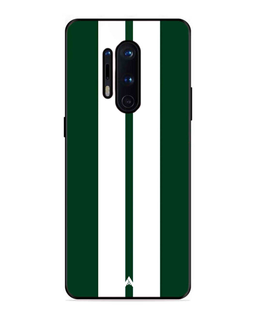 Stripe Pattern 11 Metal Back Cover Phone Case for Oneplus 8 Pro