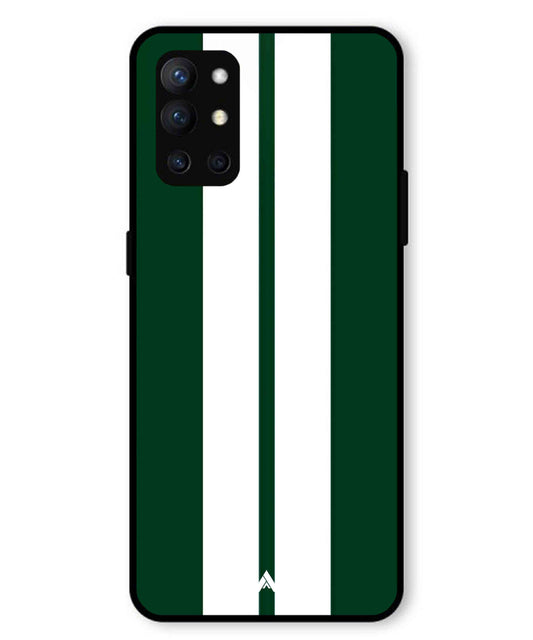 Stripe Pattern 11 Metal Back Cover Phone Case for Oneplus 9R