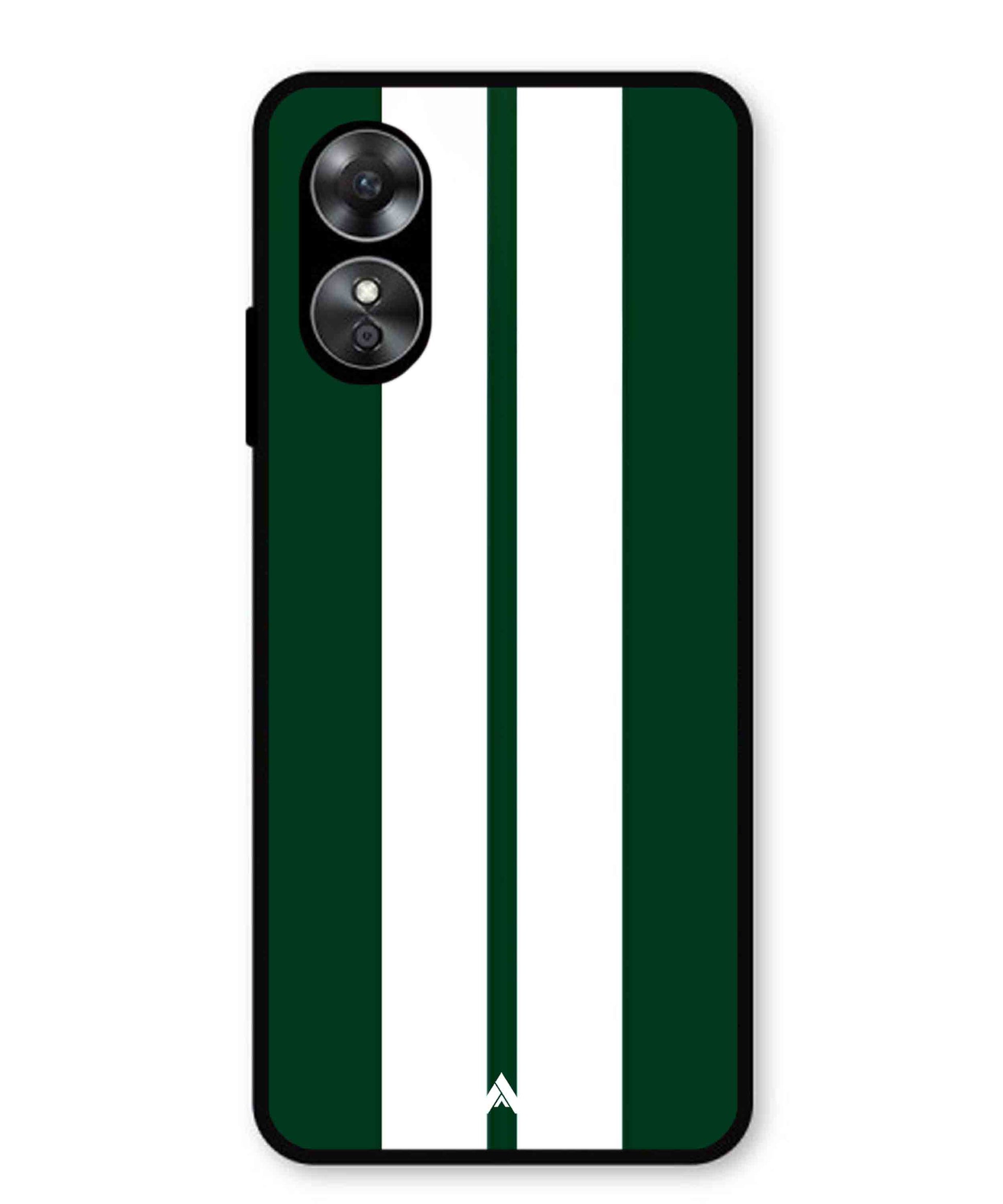 Stripe Pattern 11 Metal Back Cover Phone Case for Oppo A17