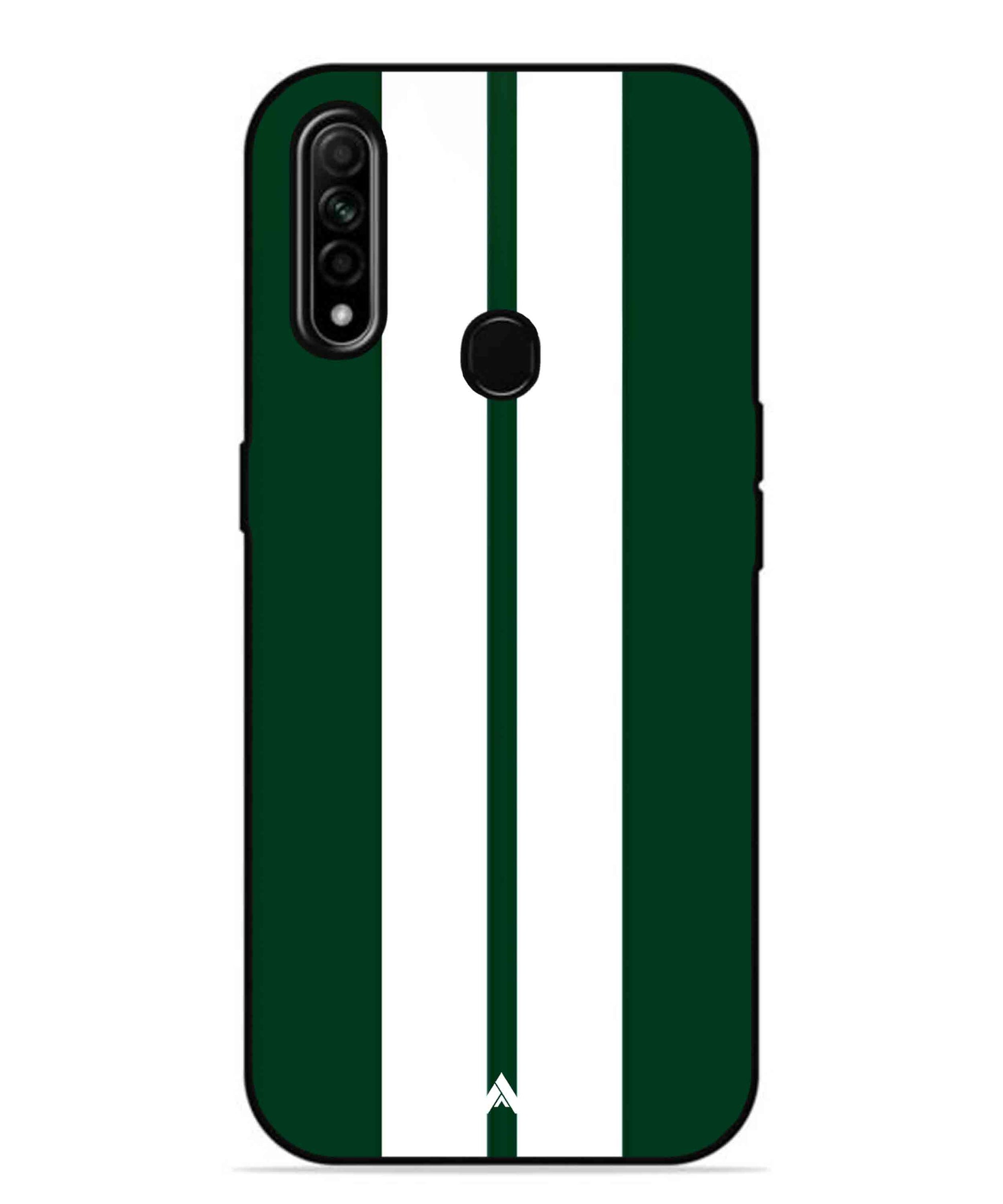 Stripe Pattern 11 Metal Back Cover Phone Case for Oppo A31