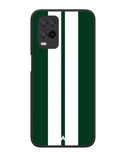 Stripe Pattern 11 Metal Back Cover Phone Case for Oppo A54