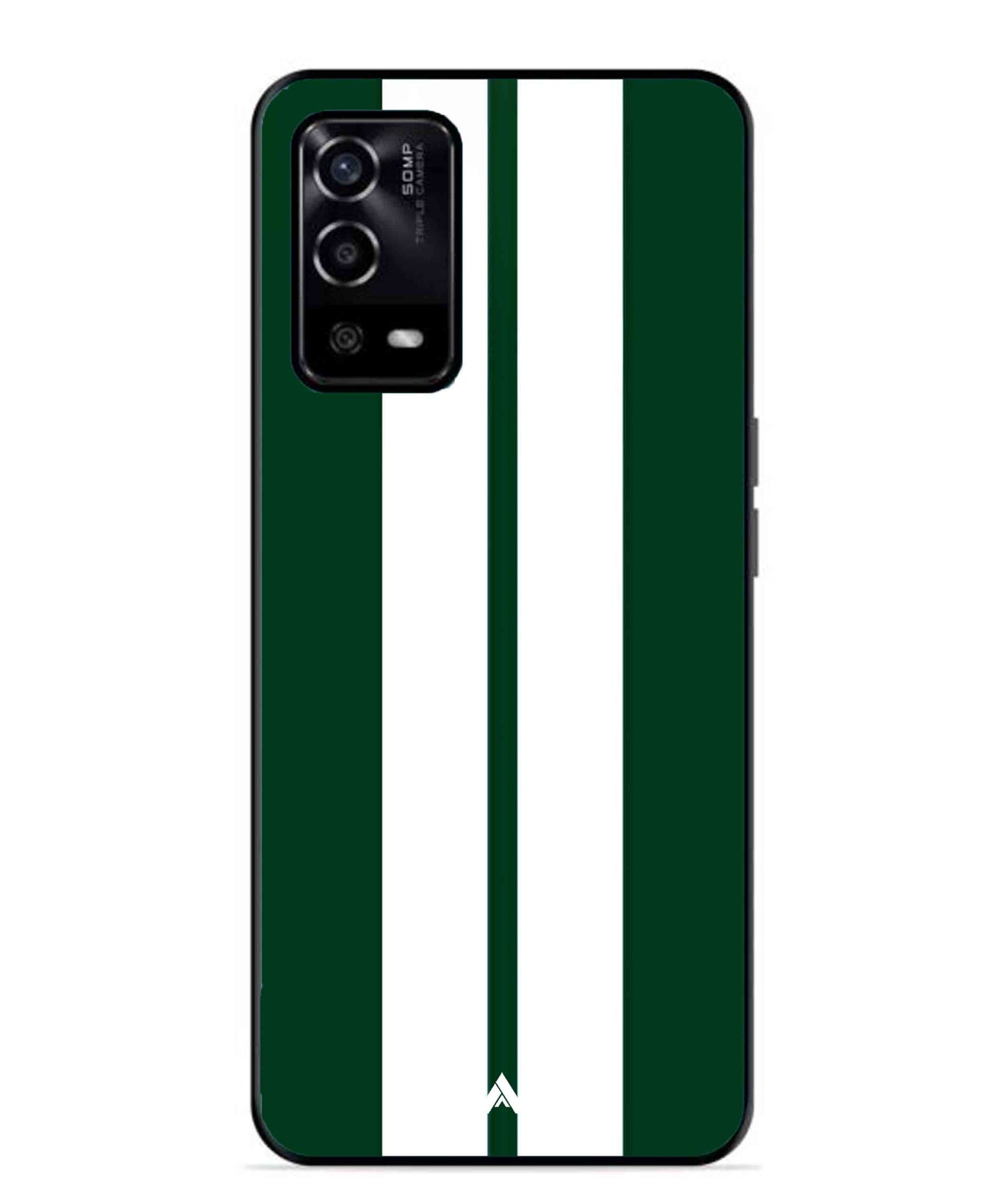 Stripe Pattern 11 Metal Back Cover Phone Case for Oppo A55