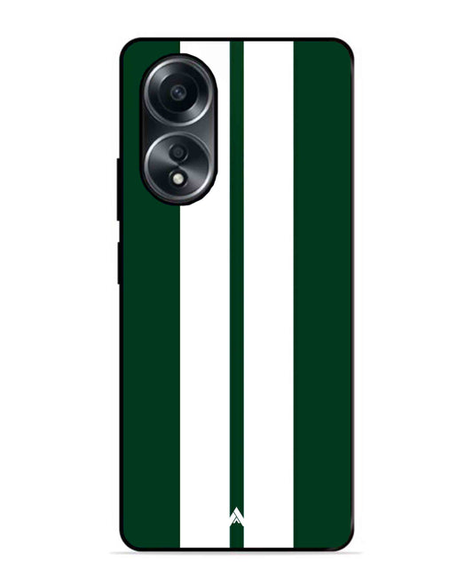 Stripe Pattern 11 Metal Back Cover Phone Case for Oppo A58