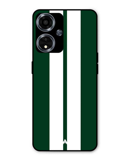 Stripe Pattern 11 Metal Back Cover Phone Case for Oppo A59