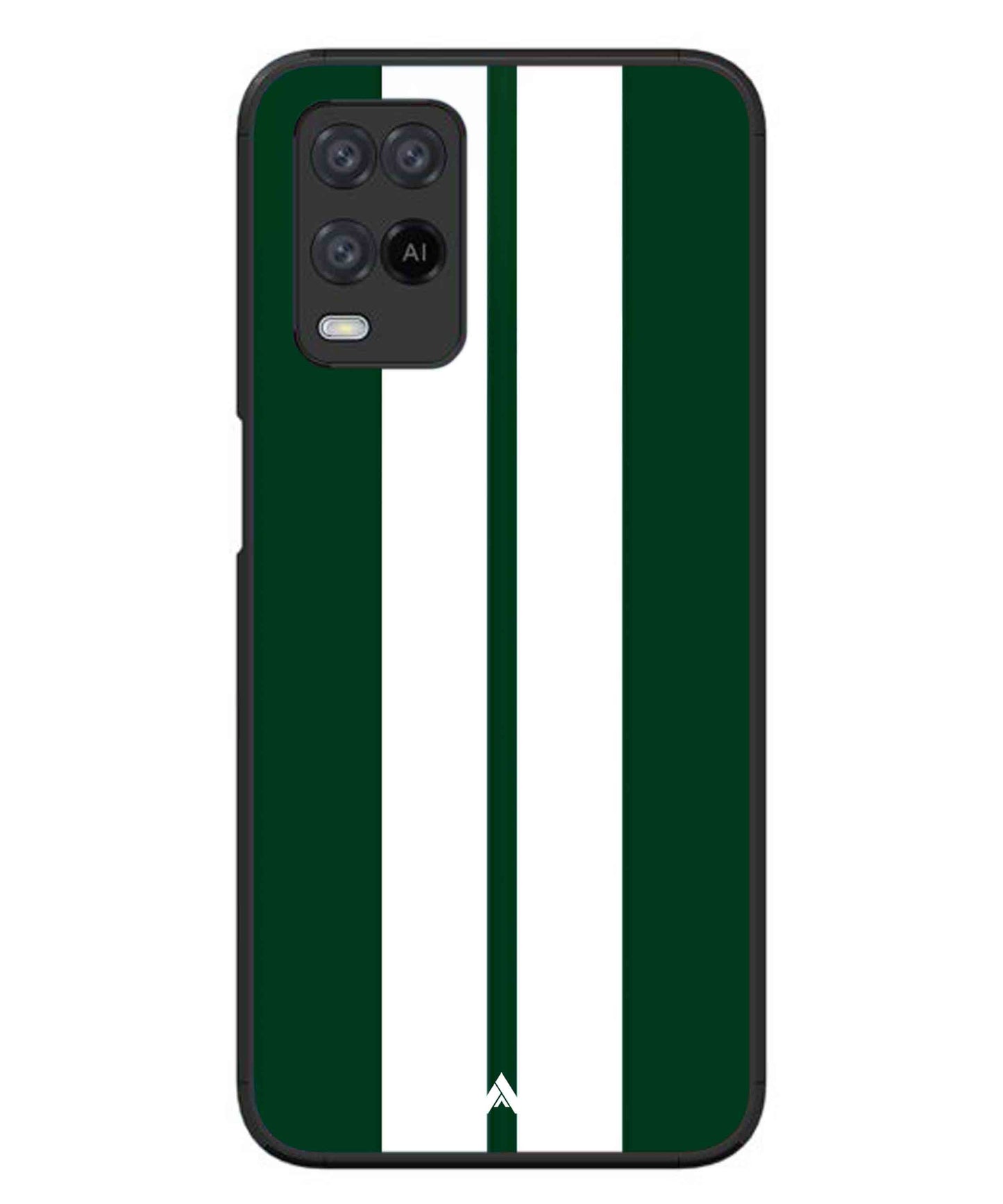 Stripe Pattern 11 Metal Back Cover Phone Case for Oppo A74