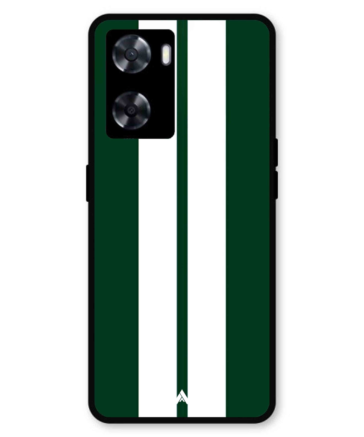 Stripe Pattern 11 Metal Back Cover Phone Case for Oppo A77s