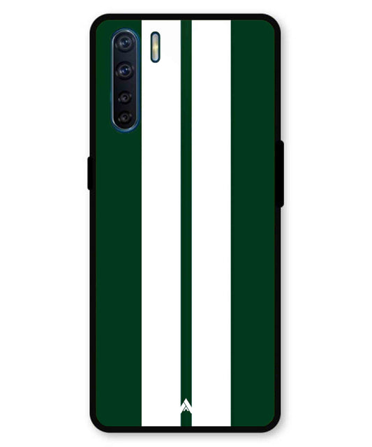 Stripe Pattern 11 Metal Back Cover Phone Case for Oppo A91