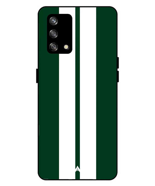 Stripe Pattern 11 Metal Back Cover Phone Case for Oppo A93