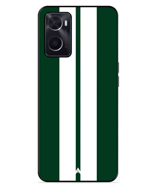 Stripe Pattern 11 Metal Back Cover Phone Case for Oppo A96