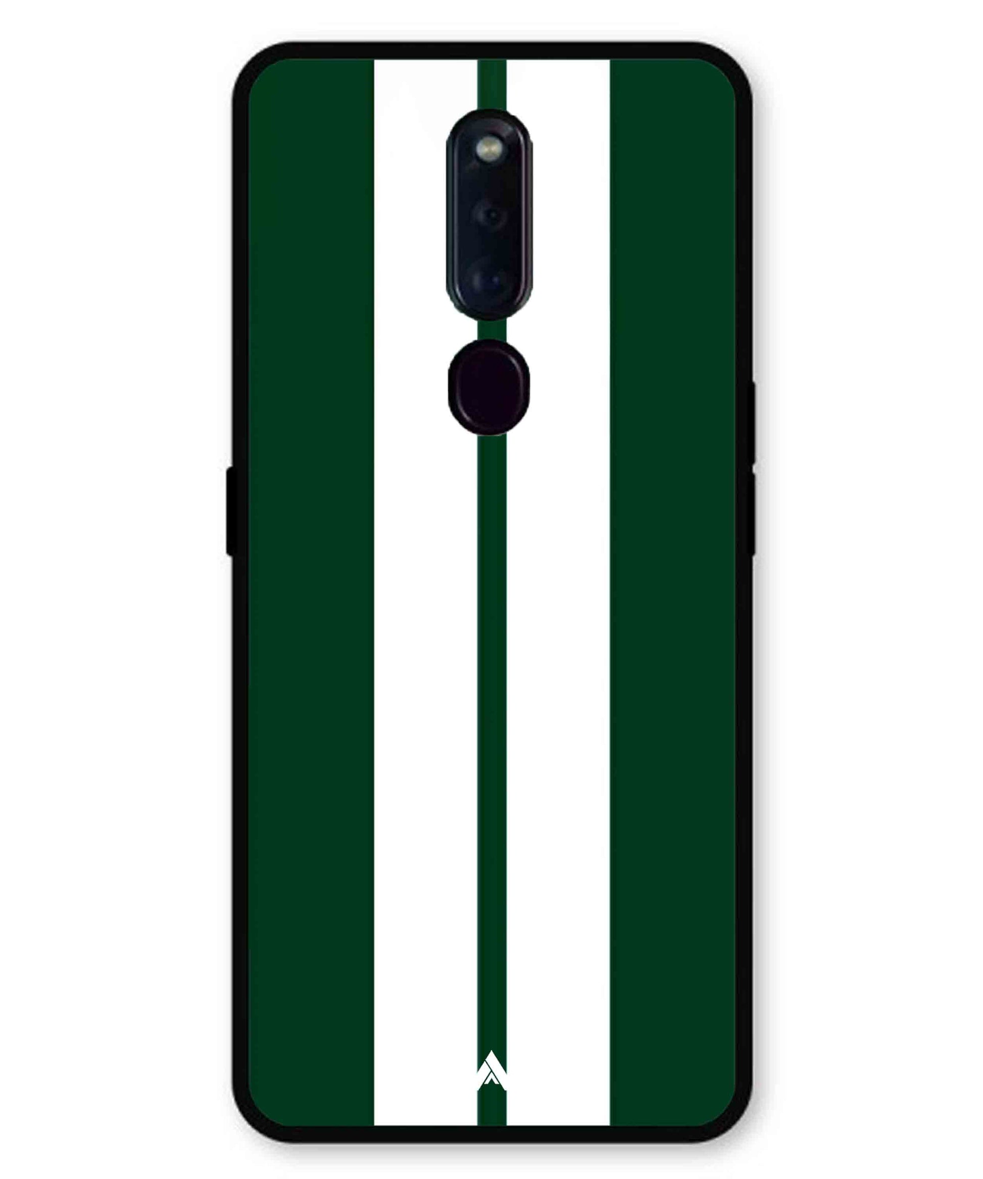 Stripe Pattern 11 Metal Back Cover Phone Case for Oppo F11 Pro