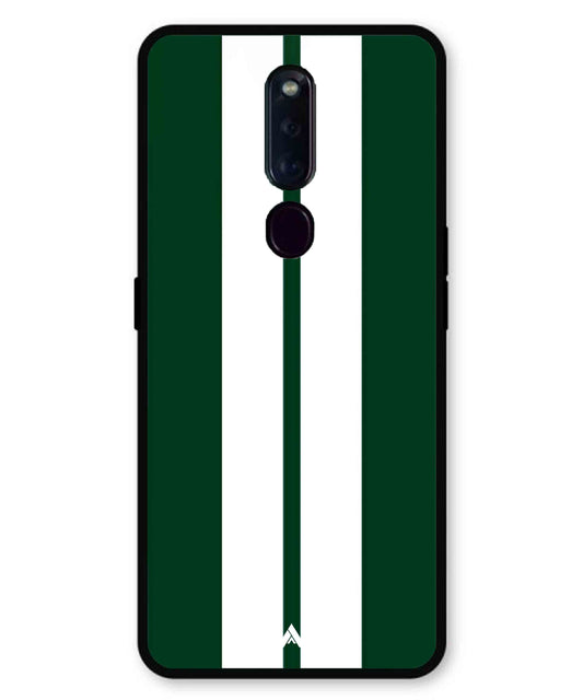 Stripe Pattern 11 Metal Back Cover Phone Case for Oppo F11 Pro