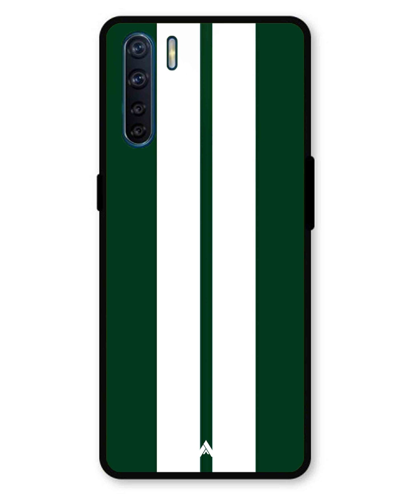 Stripe Pattern 11 Metal Back Cover Phone Case for Oppo F15