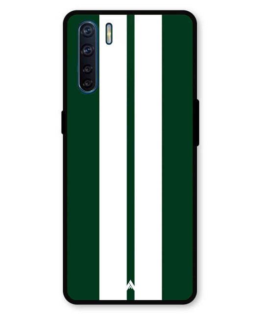 Stripe Pattern 11 Metal Back Cover Phone Case for Oppo F15
