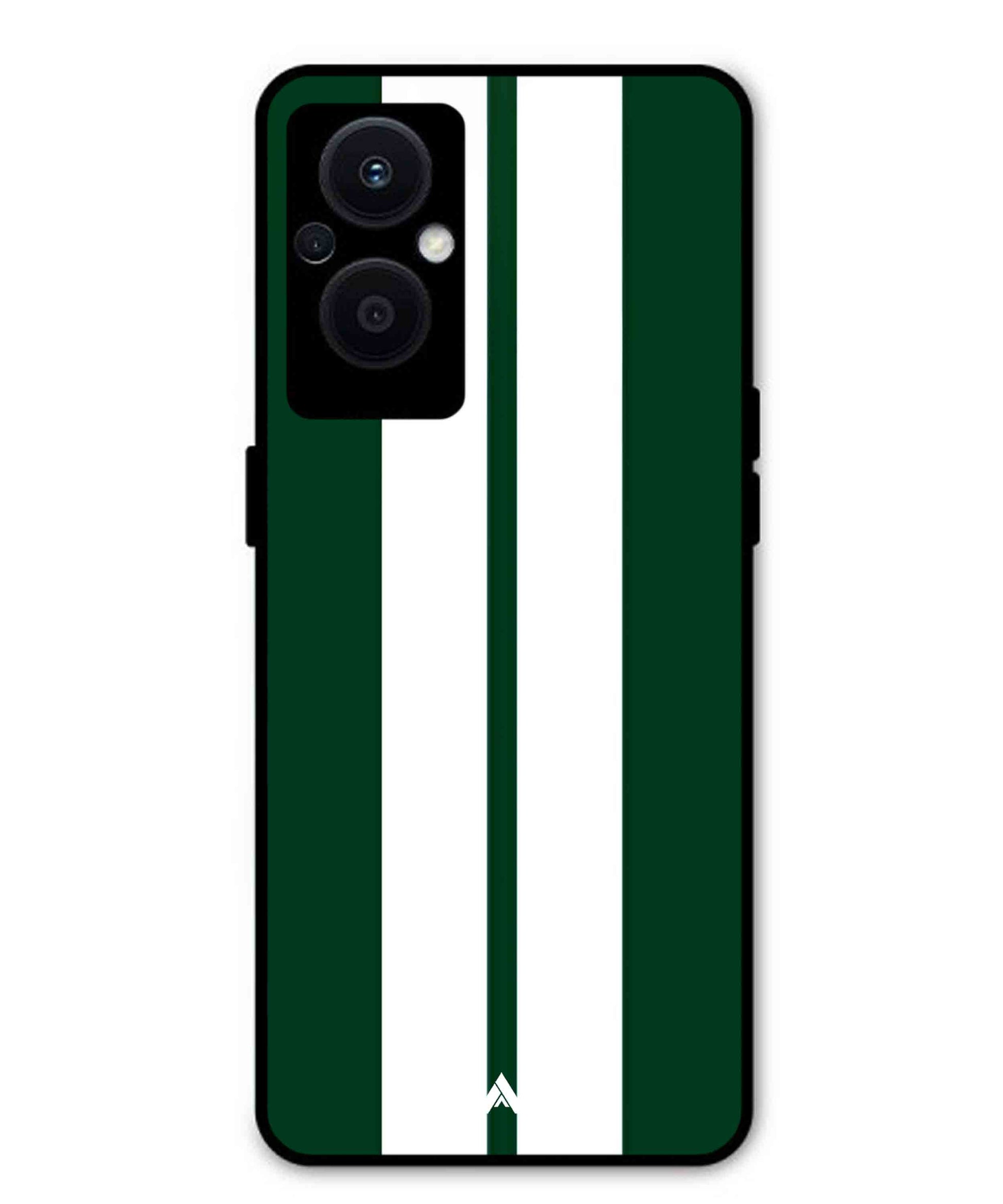 Stripe Pattern 11 Metal Back Cover Phone Case for Oppo F21 Pro 5G