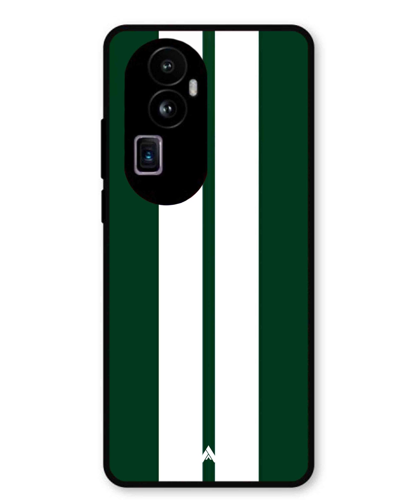 Stripe Pattern 11 Metal Back Cover Phone Case for Oppo Reno 10 Pro Plus