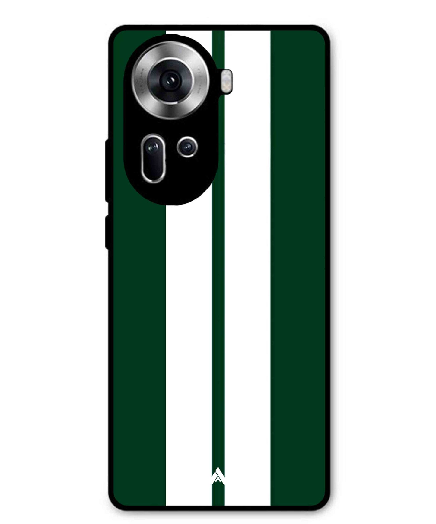Stripe Pattern 11 Metal Back Cover Phone Case for Oppo Reno 11