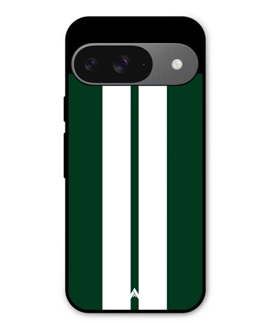 Stripe Pattern 11 Metal Back Cover Phone Case for Pixel 9